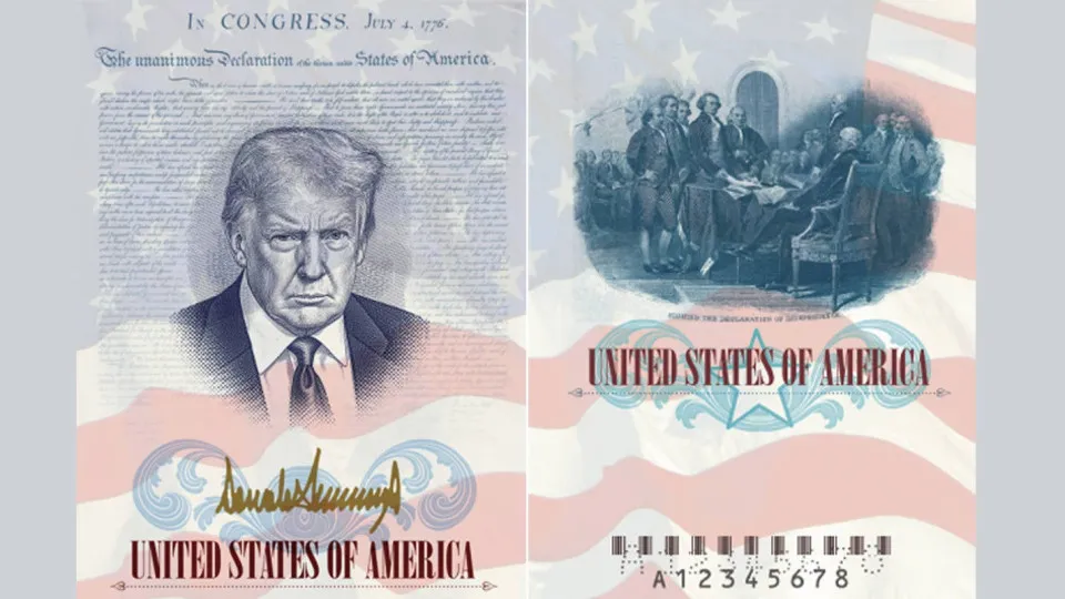 EUA Lançam Passaportes Comemorativos com Imagem de Trump para Celebrar 250 Anos de Independência