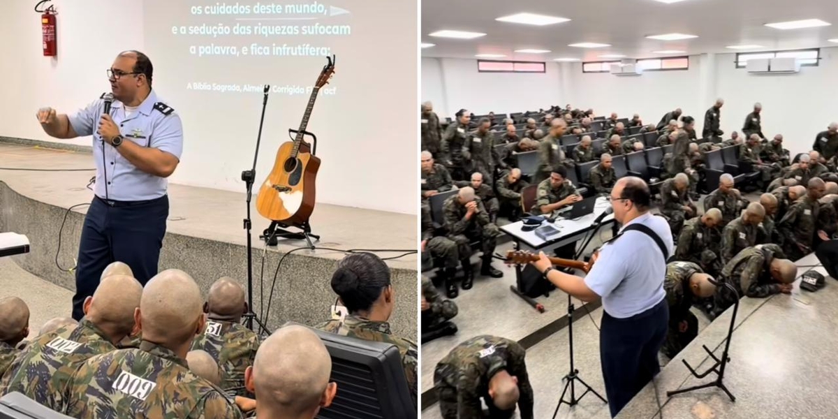 Capelão Militar Inspira Recrutas da Força Aérea a Buscar a Vontade de Deus em Culto Especial