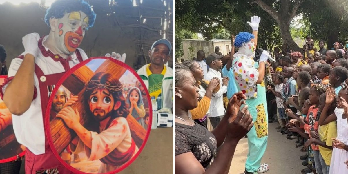 Palhaço Evangeliza e Alimenta Mais de 1.000 Crianças em Moçambique: A Missão do Amor