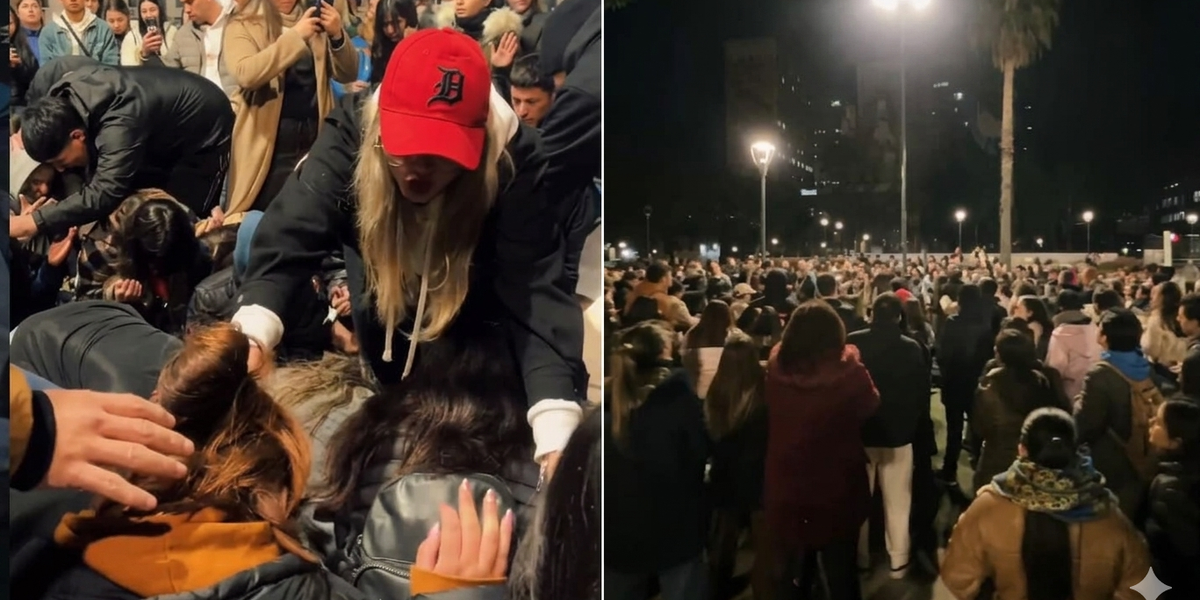 Avivamento Universitário: Jovens da Argentina se Reúnem em Culto ao Ar Livre