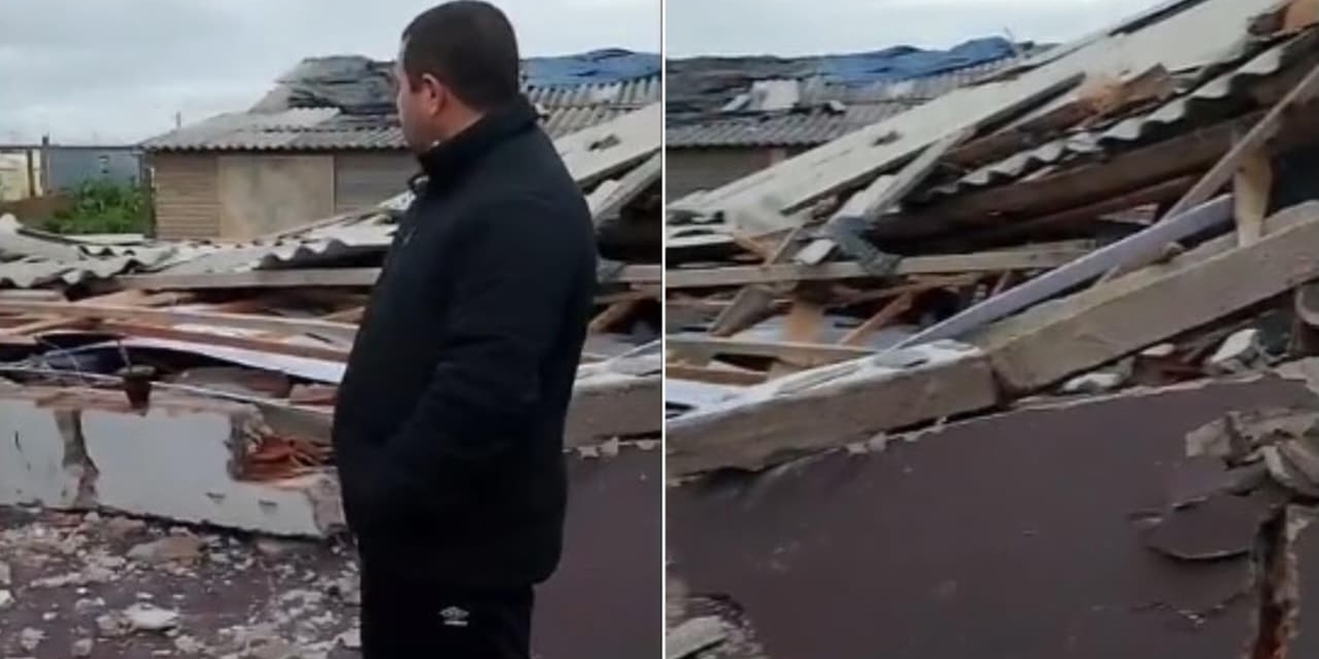 Ciclone Devasta Igreja no RS, Mas Pastor Acredita em Livramento Divino